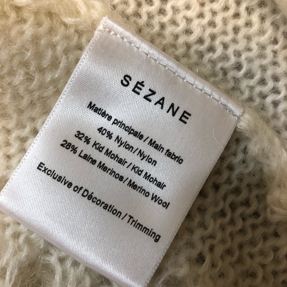 Sezane Dereck Cardigan Mohair Size M - Picture 4 of 6